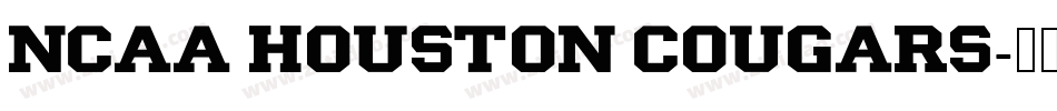 NCAA Houston Cougars字体转换